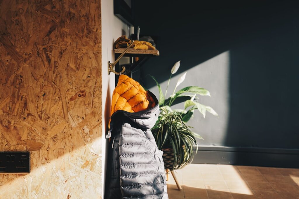 Photo Puffer jacket
